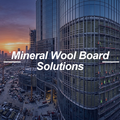 High-density strength for external walls, facades, and acoustic control.